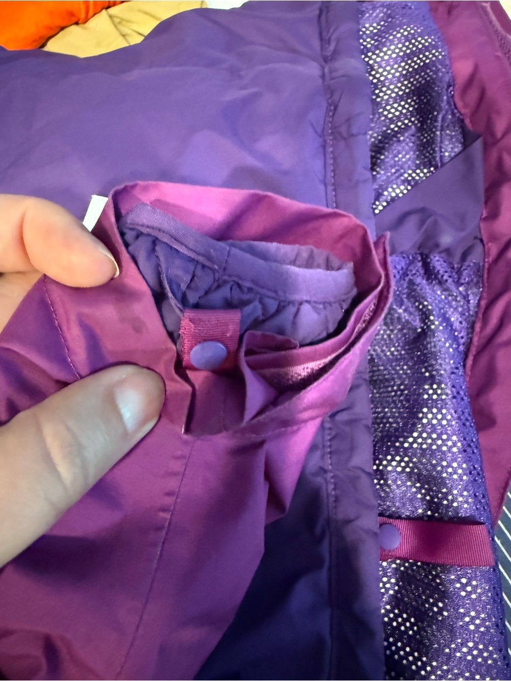Patagonia Girls Winter Jacket 3-in-1 Purple Insulated Snow Coat - Picture 10 of 10